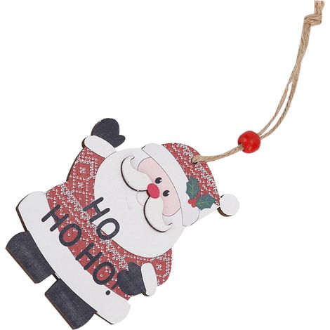 Décoration de Noël en bois à faire soi-même pour le sapin de Noël, idéale pour les fêtes de printemps (HomeElder) (1/5)