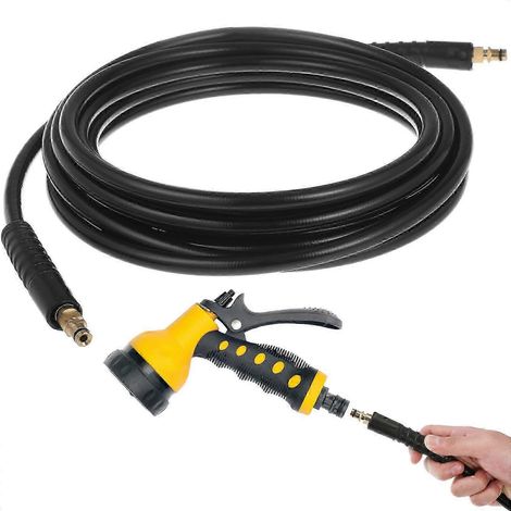 Tuyau d'extension de 6 m pour nettoyeur haute pression, compatible avec les modèles Karcher K1, K2, K3, K4, K5 et K7 XI. WHBYV (1/4)