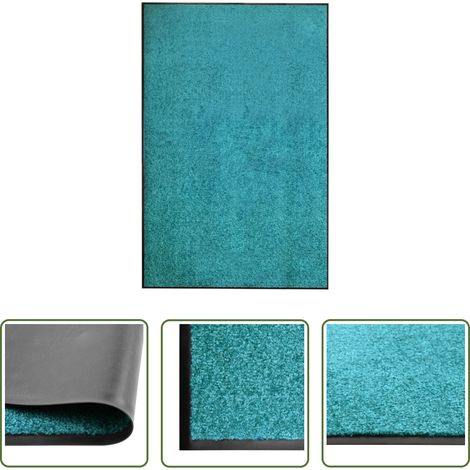 Tapis anti-poussière - Paillasson lavable Cyan 120x180 cm (1/5)