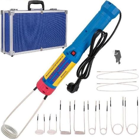 Mini réchauffeur à Induction électromagnétique sans flamme 1KW avec Kits de bobines 8/10 for outil de réparation à main de dissolvant de boulon à usage automatique (Color : 10 Coils) (1/5)