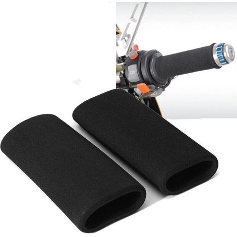 Manopole in schiuma per manubri da moto, comoda copertura antivibrazione, adatta a tutte le manopole di dimensioni standard (1/4)