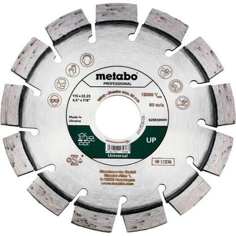 Metabo - Disque à tronçonner diamanté pour matériaux de construction 115x22,23 mm 628558000 (1/5)