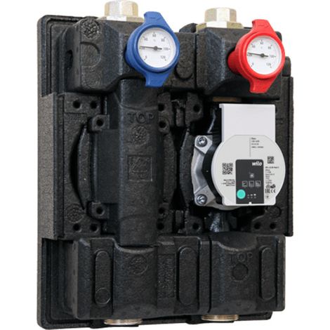 Watts – Module hydraulique FLOWBOX HK 8180 compact pré-monté – Circulateur Wilo Para SCU 25/6 – Raccordement DN 25 (1") – Isolation thermique EPP