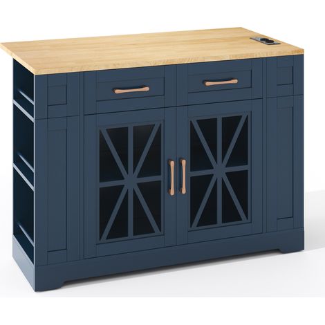 GagaÎlot de cuisine mobile 120 cm table pliante (1/5)