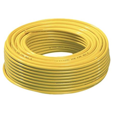 PC cavo elettrico 13396 cantiere in PVC tipo: N07 V3 V3 2.5 lunghezza 25 m giallo