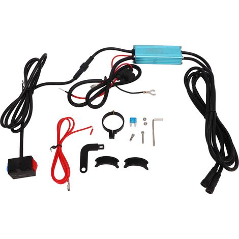 Faisceau de câblage 12V pour barre lumineuse moto, interrupteur clignotant gauche/droite, kit de phares pour motocyclette (1/5)