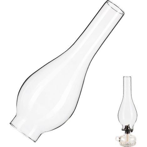 Abat-jour en verre transparent pour lampe à pétrole, cheminée de lampe à pétrole, couvercle de rechange pour lampe à pétrole (1/5)
