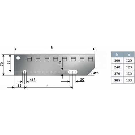 Einpress Treppenstufe EP, 1000x270 mm, verzinkt