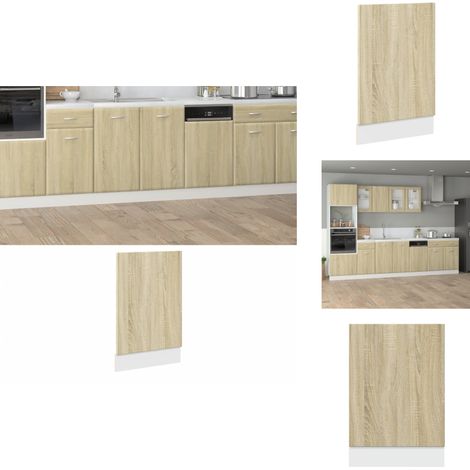 Geschirrspülerblende Sonoma-Eiche 45x3x67 cm Holzwerkstoff - Küchenfront - Geschirrspülerblende - Küchenmöbel - Holzwerkstoff Möbel - Sonoma Eiche (1/5)