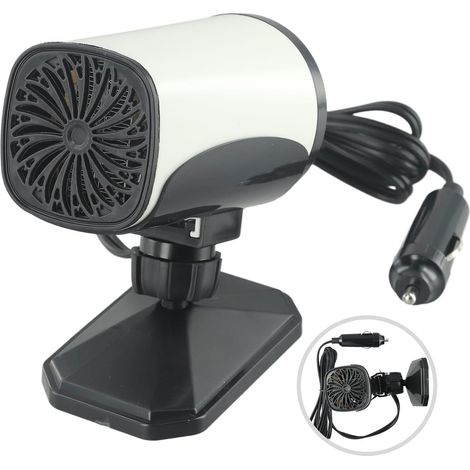 Ventilateur portable de chauffage voiture 150 W 12 V avec base