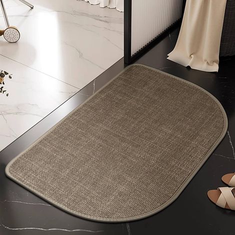 Felpudo de interior, antideslizante, absorbente, lavable, apto para pasillos (caqui, 4060 cm). (1/3)