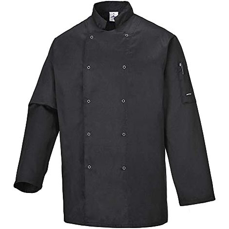 Giacca da cuoco Portwest Suffolk Nero S (1/2)