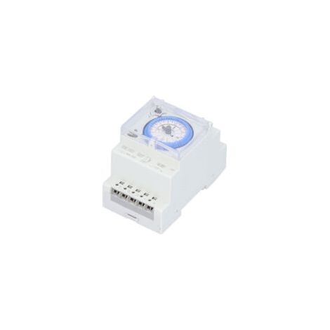 Minuterie mécanique 15 minutes Tension AC110-230V Capacité 16A Programmation jusqu'à 48 fois Pour contrôle automatique d'alimentation (1/5)