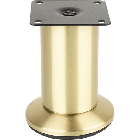 FS001 80 mm verstellbarer Möbelfuß, gebürstetes Gold SANS MARQUE