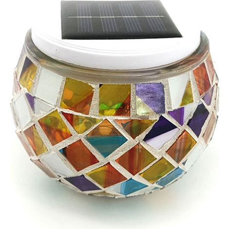Lampe solaire LED mosaïque creuse pour pelouse extérieure, étanche, couleurs changeantes, pour jardin ou balcon (2023)-AquaForge