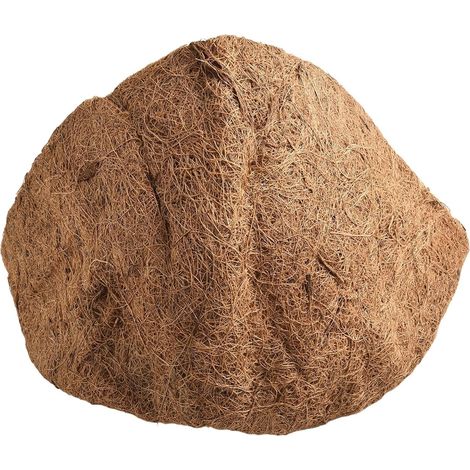 Doublure ronde naturelle en noix de coco pour paniers fleurs suspendus (1/5)