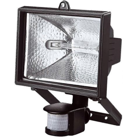 Projecteur halogène avec détecteur de mouvement, puissant, 400 W, mural, étanche IP44, pour extérieur, jardin, maison, sécurité, éclairage écologique, grand angle de détection de mouvement PIR (120°).