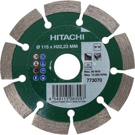 Pro universal segmentierte Diamanttrennscheibe D115 mm Bohrung 22,2 mm – HITACHI HIKOKI 773070