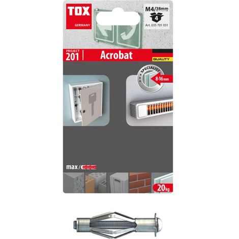 Tox Cheville métallique Acrobat M4/38 blister - 4 pièces - 35701031