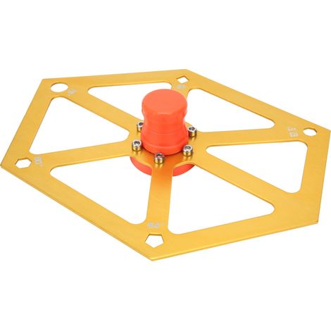 Règle d'angle magnétique hexagonale en alliage d'aluminium pour le travail du bois, réglage d'angle pour scie circulaire et machine de coupe
