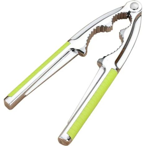 2 Casse-noix,alliage d'aluminium,lame dentelée,poignée antidérapante,noix de Grenoble,crustacés (1/5)