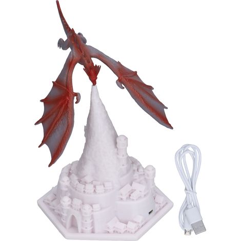 3D-LED-Drachenvulkanlampe mit USB-Anschluss – Nachtlicht für Kinder zur Dekoration des Schlafzimmers und für Outdoor-Abenteuer (1/5)