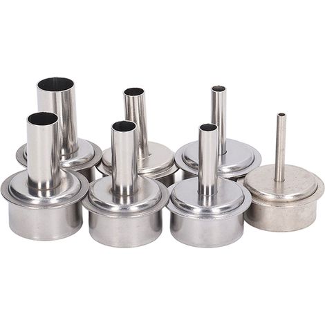 Kit de 7 buses à air droit 861DW, pistolet à air chaud, accessoires pour station de soudage, buse à air dédiée, pistolet à air chaud, station de soudage, outils de réparation (1/5)