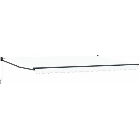 vidaXL Auvent rétractable Blanc 500 x 300 x 165 cm