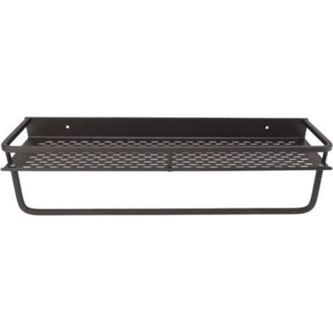 Portaoggetti da doccia grigio, mensola portaoggetti in lega di alluminio facile da installare, accessorio per doccia di grande capacità per il bagno di casa, 50 cm / 19,7 pollici -Crezuo