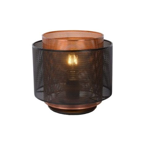 Lampe de table Lucide Orrin noir/cuivré E27 60W 02504