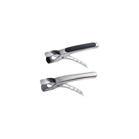 Griglia da forno (piatti/piatti) - scolapiatti - utensili da cucina in acciaio inox - pinze da cucina per il trasporto - 2 pezzi (nero, argento) - Crezuo