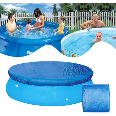 Schutzhülle für Pools, 210 cm rund, wasserdicht, mit Rahmen, staubdicht, faltbar, für den Außenbereich, Schutz für alle vier Jahreszeiten (1/5)