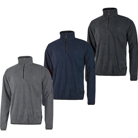 Sudadera de trabajo de microfibra U-Power Shetland - XL - Gris oscuro