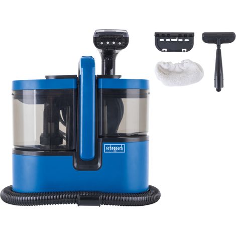 Scheppach Nettoyeur détacheur SWC1200 - 1800W - Pulvérisation max 330l/min - Aspiration max 16kPA - Fonction vapeur et eau chaude - accessoires inclus (1/5)