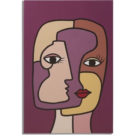 LÁMINA PINTADA FACES NUEVO -A- CM 60X3X90 (1/5)