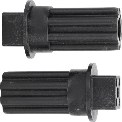 2 raccords à vis pour hachoir à viande, en plastique noir, installation rapide, compatibles avec Kenwood (1/5)
