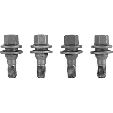 4 écrous de roue de voiture 17 mm à siège plat pour PEUGEOT 206 308 3008 207 CC SW 508 Citroën C5 C4L 54056 (1/5)