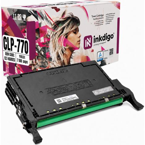 Inkdigo Toner CLT-K609S kompatibel mit Samsung CLP-770ND, CLP-775N und CLP-775ND, TÜV-zertifiziert (1/5)