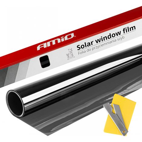 Lámina tintada negra para ventanas 0,75x3m 30% amio-01655 (1/4)