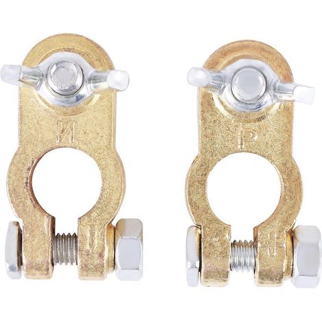 2 pièces de connecteurs à pince pour borne de batterie automobile (voiture, bateau, camion) (1/4)