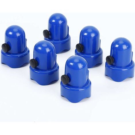 Capuchon de sécurité pour Trampoline - Capuchon de Poteau de clôture de Trampoline,pour Trampoline avec Pouce à Visser Bleu 3,8 cm,,8Pcs (1/5)
