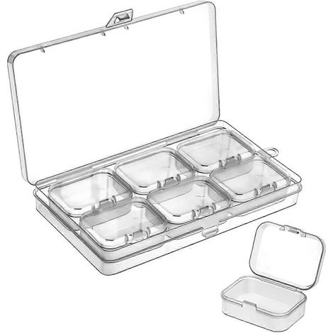 Grande boîte de rangement pour perles avec 6 petites boîtes à l'intérieur (1/5)