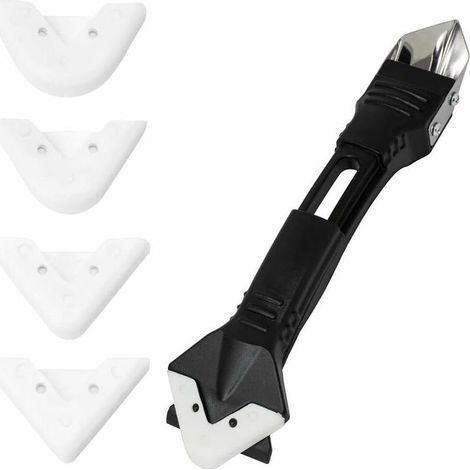 Professionelles Verfugungs- und Renovierungsset – Komplettes Werkzeug zum Zuschneiden von Silikon, inklusive Kartuschenöffner und 5 verschiedenen Fugengrößen – Perfektes Equipment zum Glätten von Fuge (1/5)