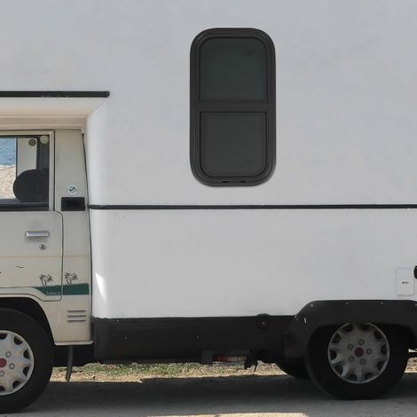 Wohnmobil Schiebefenster, Caravan Fenster mit Fliegengitters, Vertikales Wohnwagen Seitenfenster, wasserdicht, UV-beständig, für Wohnmobil, Anhänger, Camper (300 600 mm) (1/5)