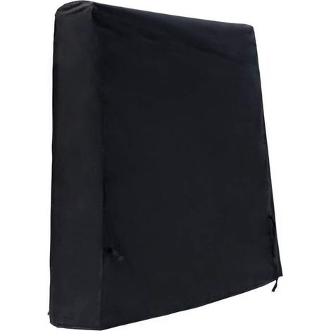 Housse de Table de Tennis de Table Imperméable Housse de Table de Ping Pong de Jardin Tissu Oxford 420D Noir (165 x 70 x 185 cm)
