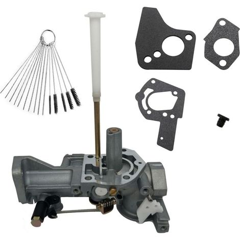 Carburador 498298 compatible con Briggs & Stratton 692784 495951 492611 490533 495426 130202 112202 112232 134202 137202 133212 135202 5HP Carburador con junta y cepillos de limpieza (1/4)