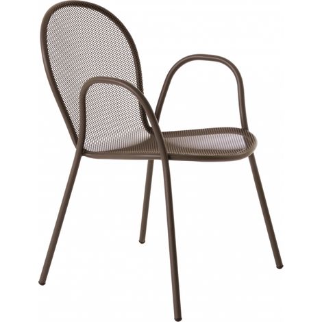 [NEUWERTIG] B-Ware Emu Ronda Stuhl Indischbraun Gartenstuhl Armlehnstuhl Sitzmöbel Möbel Outdoor
