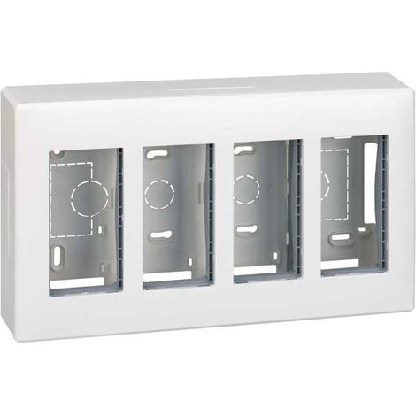 Caja superfície 4 módulos blanco SIMON 51000004-030