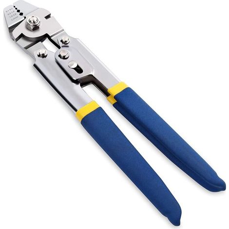 Engarzadora de cable de acero para engarzar líneas de pesca de hasta 2,2 mm, herramienta de engarzado de cable de acero inoxidable de alta resistencia, 1 unidad. (1/5)