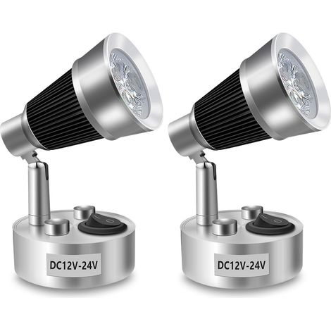 Viele 2 LED-Applikationen, 3 W, 12 – 24 V, weißes Licht, 3000 K, LED-Leuchte für Wohnwagen, Yacht, Studio, Schlafzimmer (1/4)